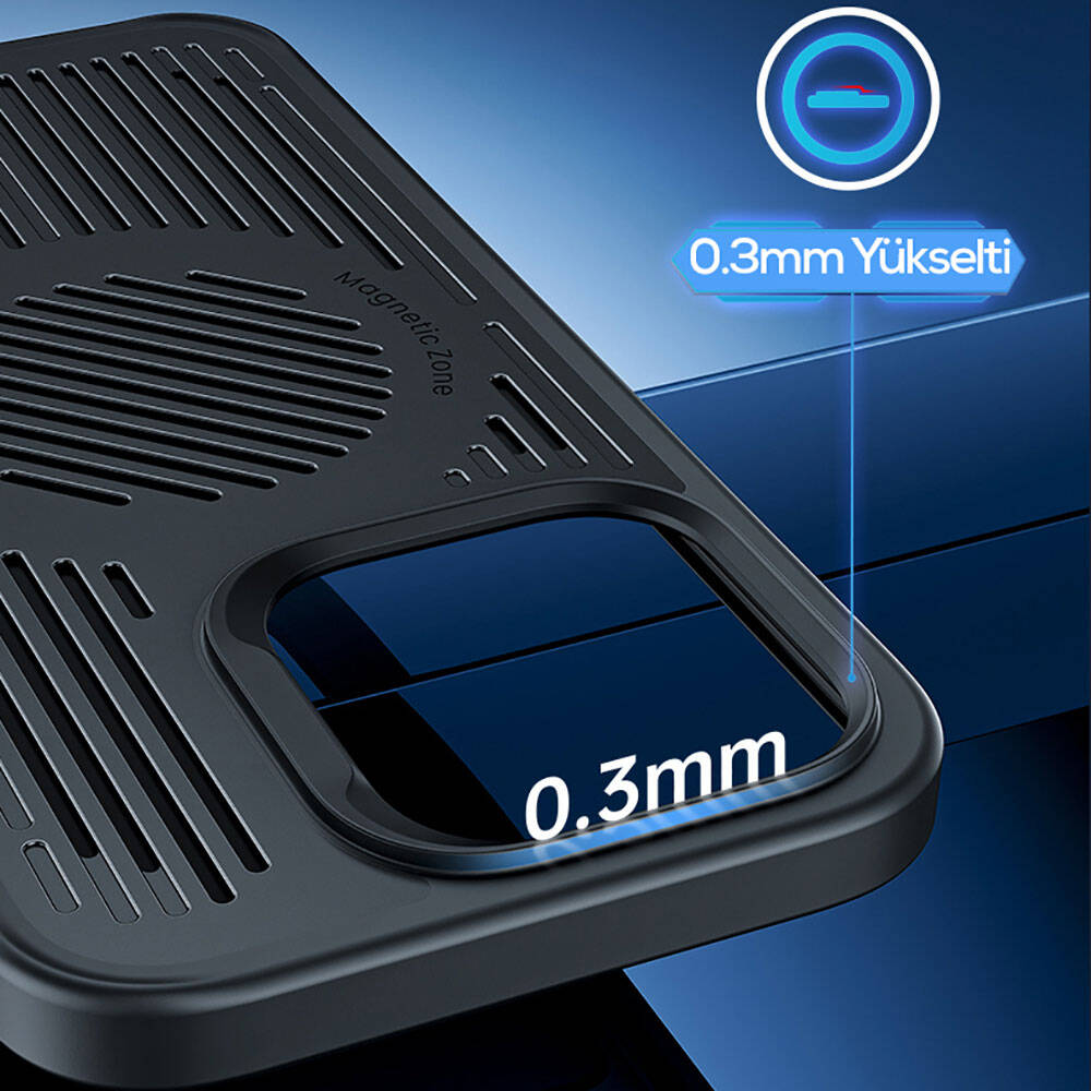 iPhone 14 Pro Kılıf M-safe Şarj Özellikli Düşme Dirençli Soğutucu Benks Biliz Kılıf