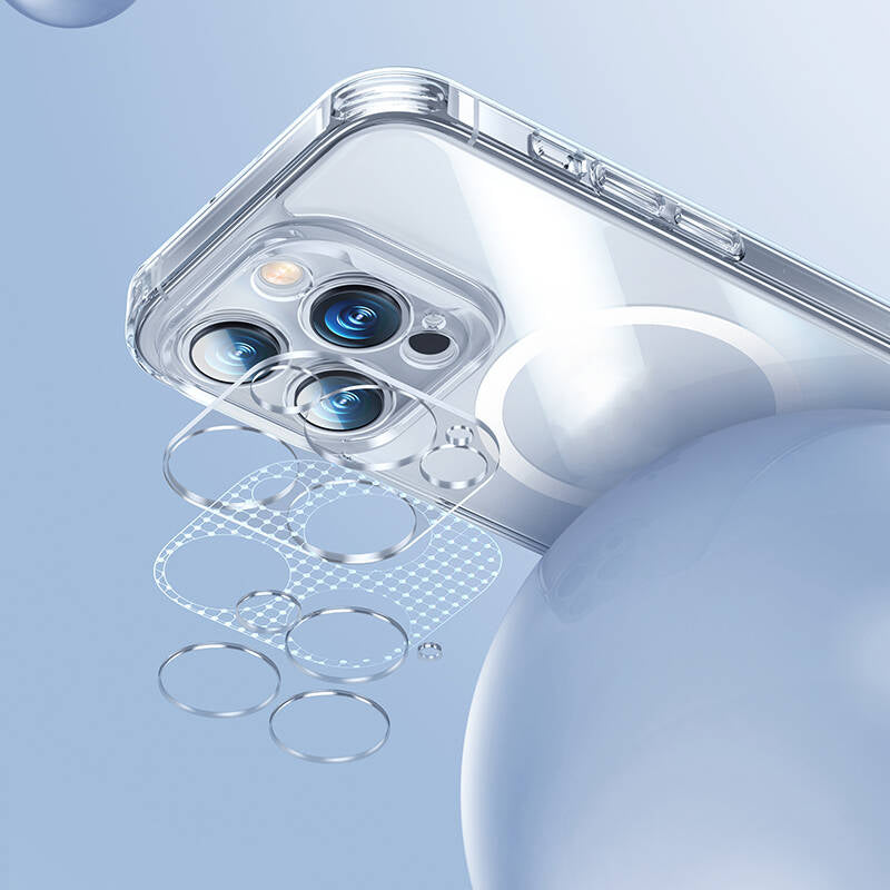 iPhone 14 Pro Kılıf M-safe Şarj Özellikli Kamera Korumalı Benks Corning Glass Serisi Kılıf