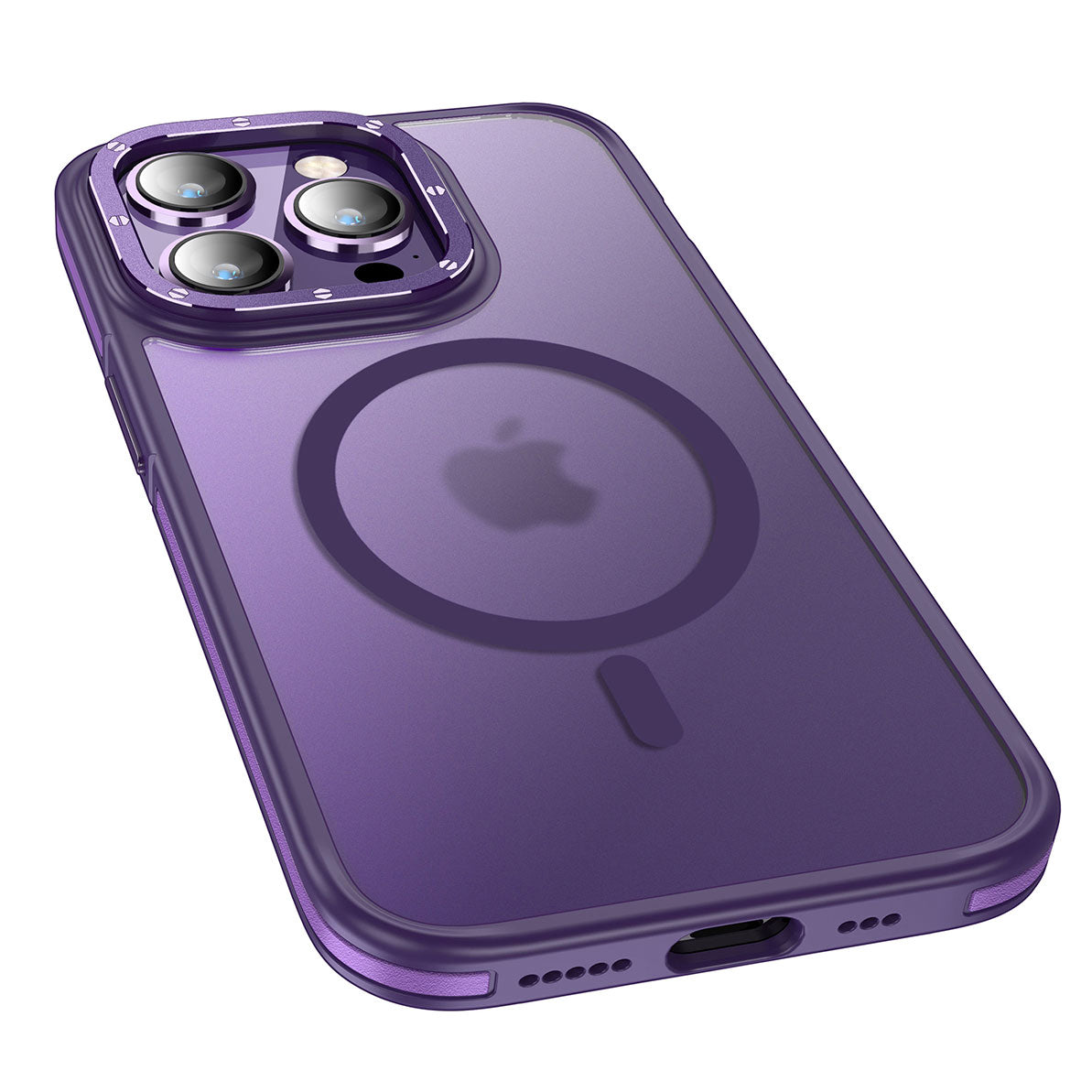 iPhone 14 Pro Kılıf M-safe Şarj Özellikli Mat Görünümlü Wlons Vevo Kılıf