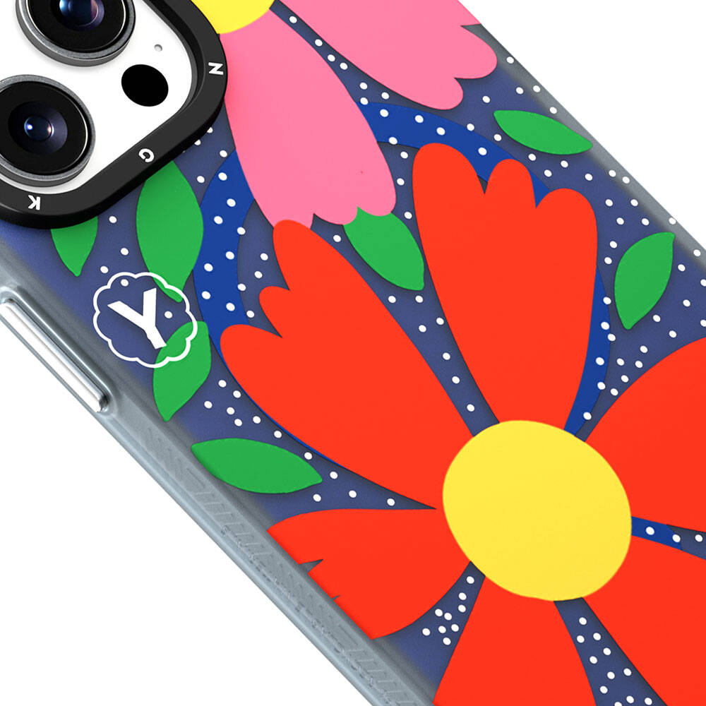 iPhone 14 Pro Kılıf M-safe Şarj Özellikli Sunshine Tasarımlı Youngkit Colorful Serisi Kılıf