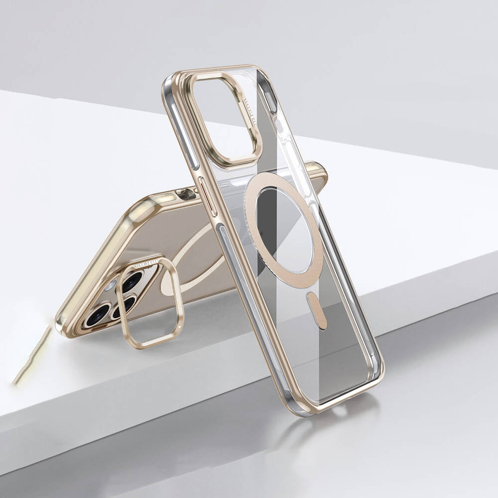 iPhone 14 Pro Kılıf M-safe Şarj Özellikli Wlons Standlı Efsane Kılıf