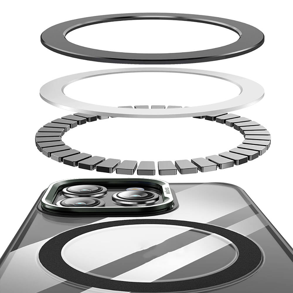 iPhone 14 Pro Kılıf M-safe Şarj Özellikli Wlons Standlı Efsane Kılıf
