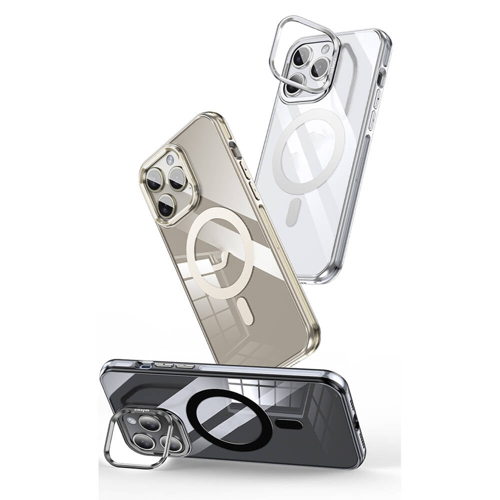 iPhone 14 Pro Kılıf M-safe Şarj Özellikli Wlons Standlı Efsane Kılıf