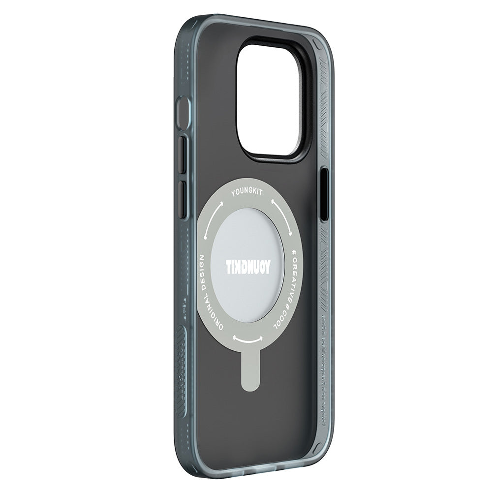 iPhone 14 Pro Kılıf M-safe Şarj Özellikli Youngkit 360° Standlı Technology Serisi Kılıf