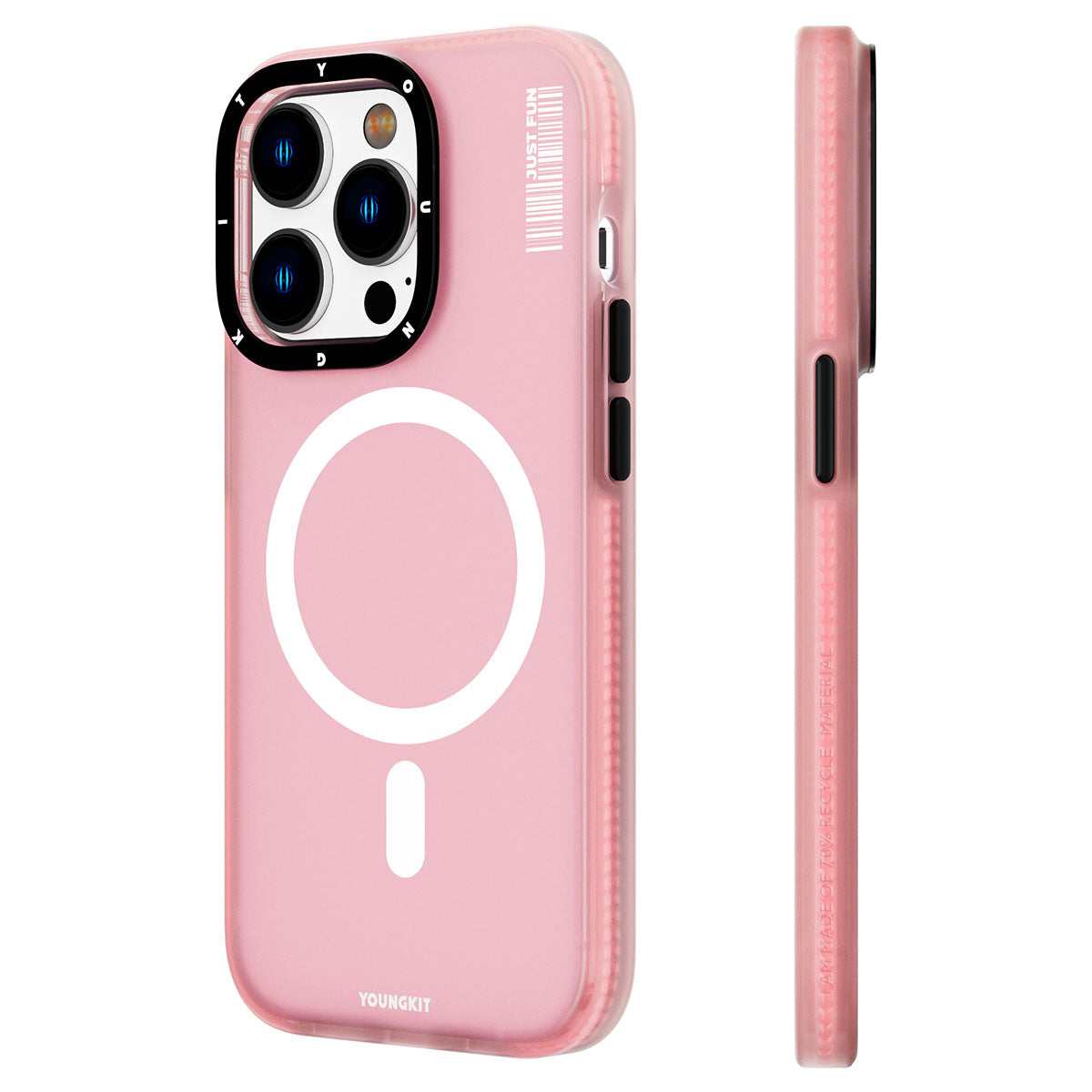 iPhone 14 Pro Kılıf M-safe Şarj Özellikli Youngkit Colored Sand Serisi Kılıf