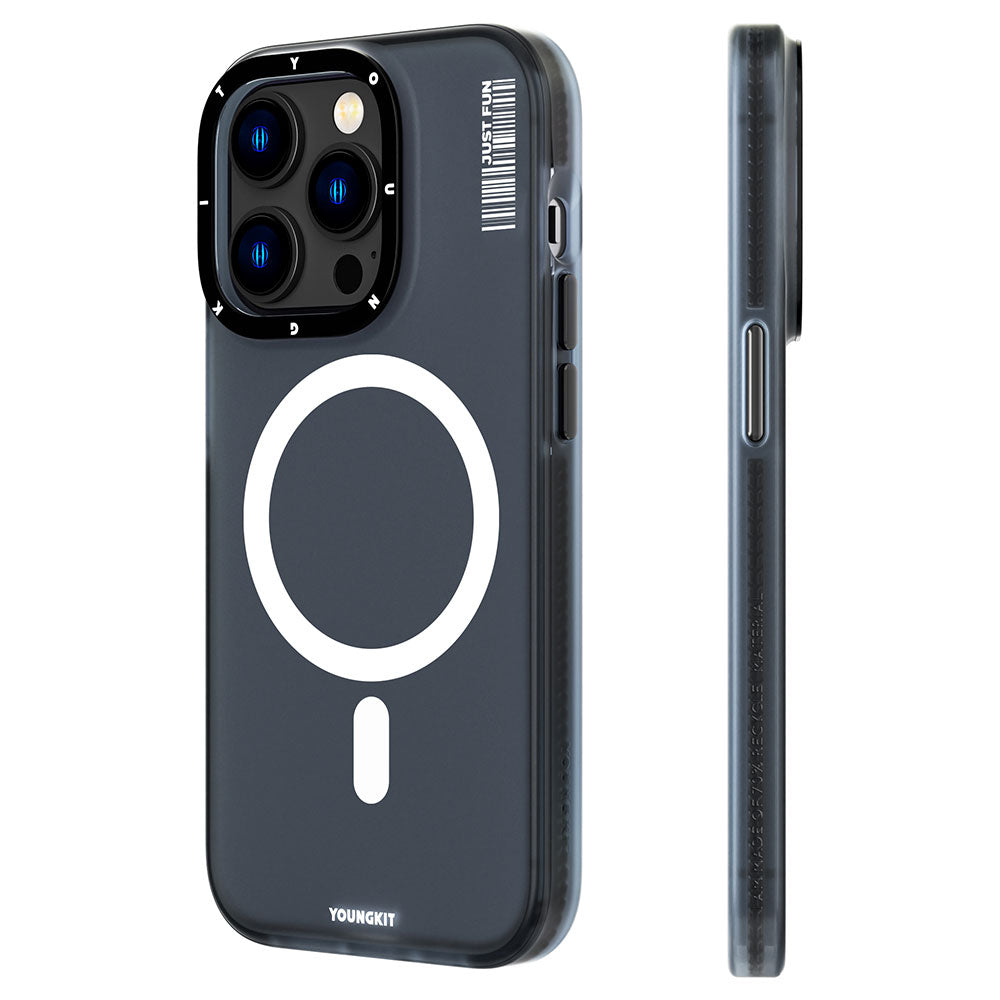 iPhone 14 Pro Kılıf M-safe Şarj Özellikli Youngkit Colored Sand Serisi Kılıf