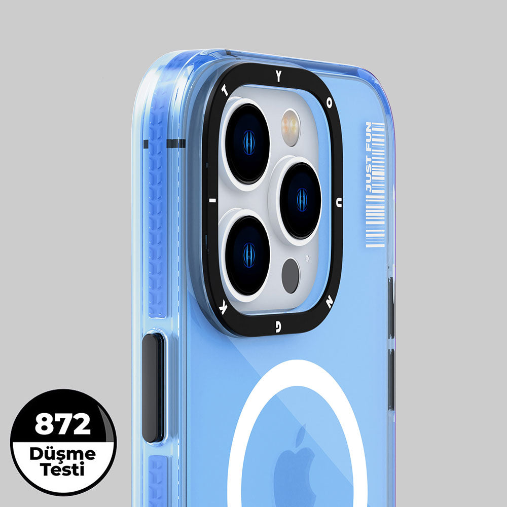 iPhone 14 Pro Kılıf M-safe Şarj Özellikli YoungKit Crystal Color Serisi Kılıf