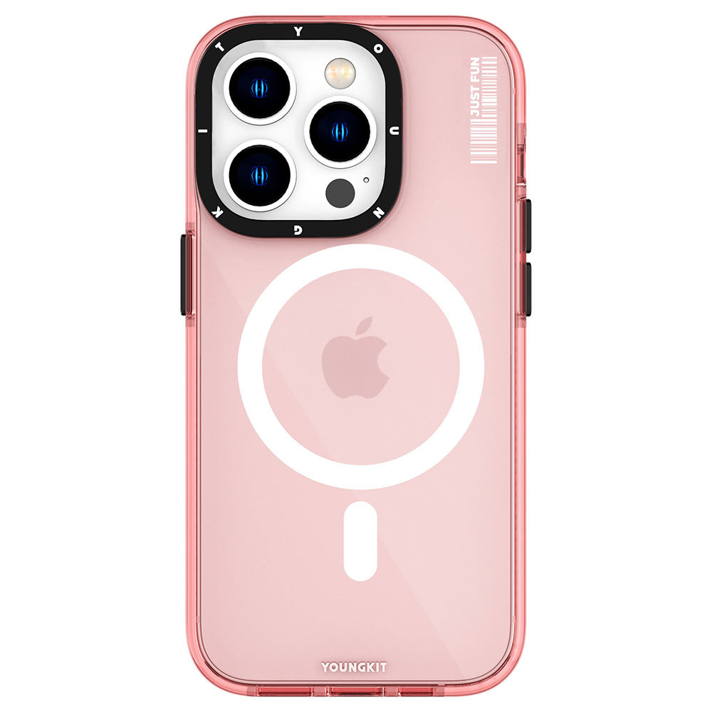 iPhone 14 Pro Kılıf M-safe Şarj Özellikli YoungKit Crystal Color Serisi Kılıf