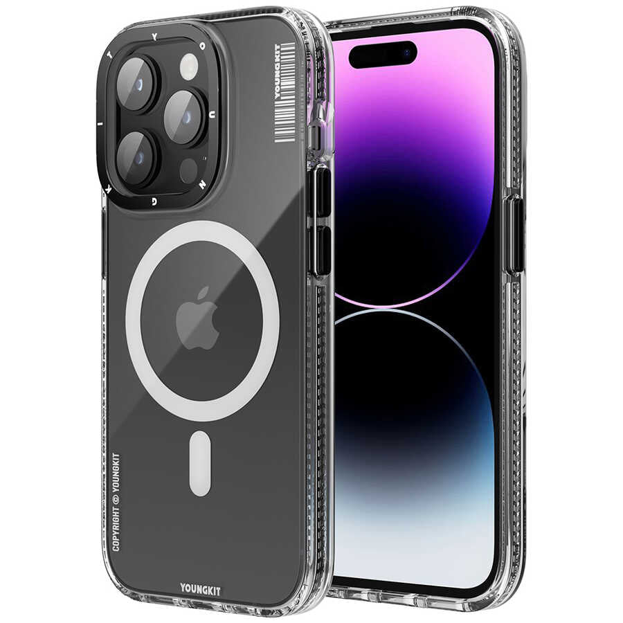 iPhone 14 Pro Kılıf M-safe Şarj Özellikli YoungKit Exquisite Serisi Kılıf