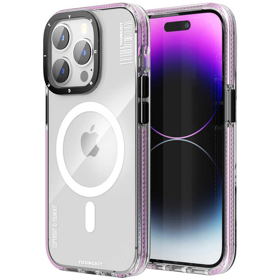 iPhone 14 Pro Kılıf M-safe Şarj Özellikli YoungKit Exquisite Serisi Kılıf