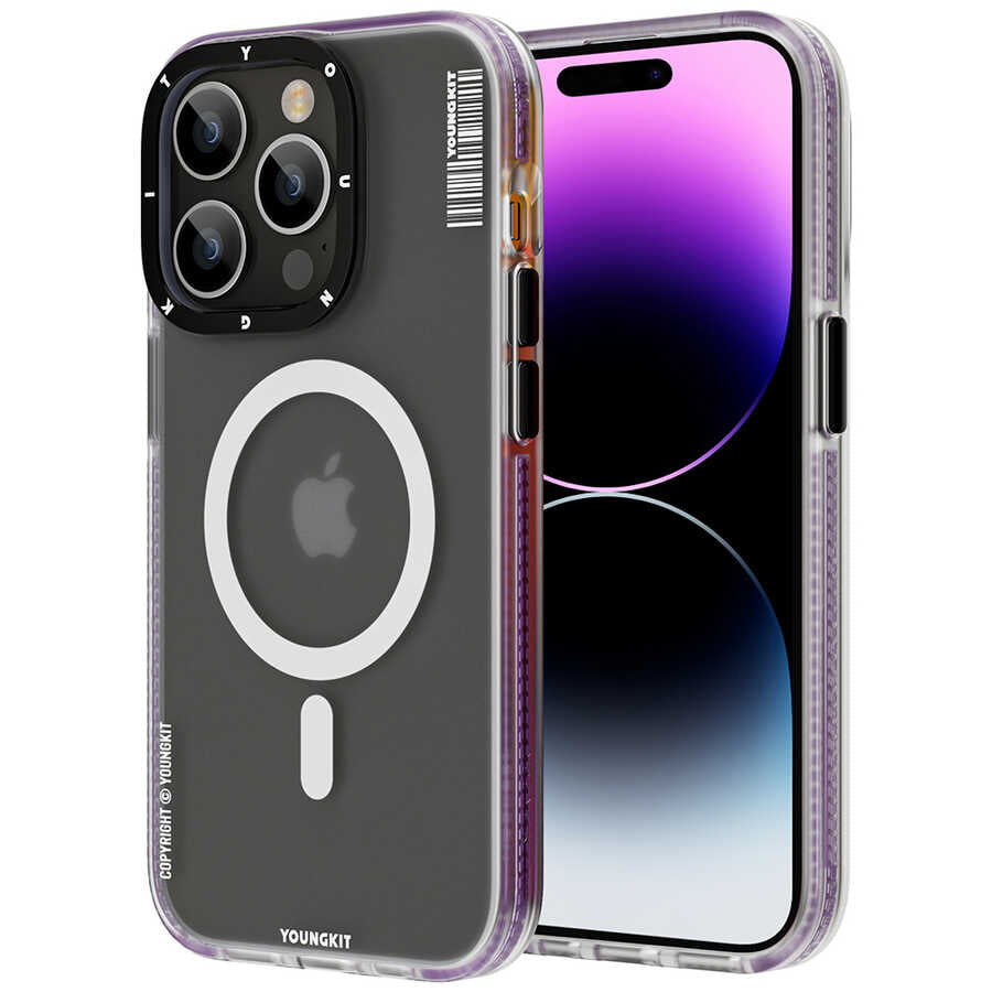 iPhone 14 Pro Kılıf M-safe Şarj Özellikli Youngkit Jane Sand Serisi Kılıf