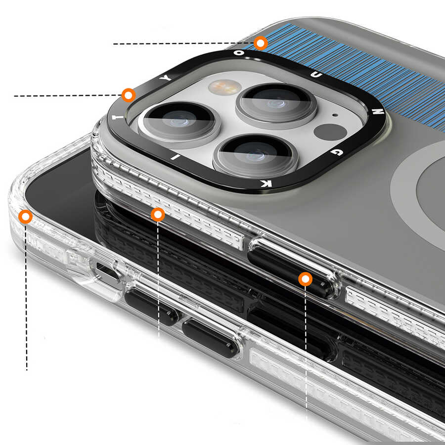 iPhone 14 Pro Kılıf M-safe Şarj Özellikli Youngkit Pure Serisi Kılıf