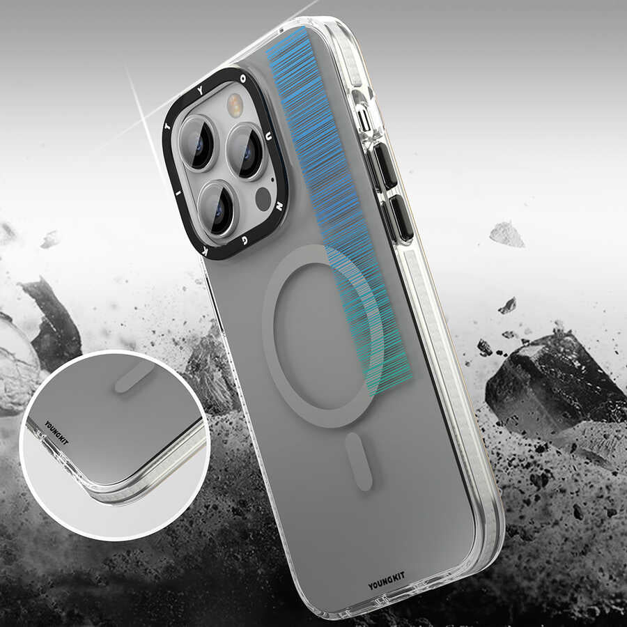 iPhone 14 Pro Kılıf M-safe Şarj Özellikli Youngkit Pure Serisi Kılıf