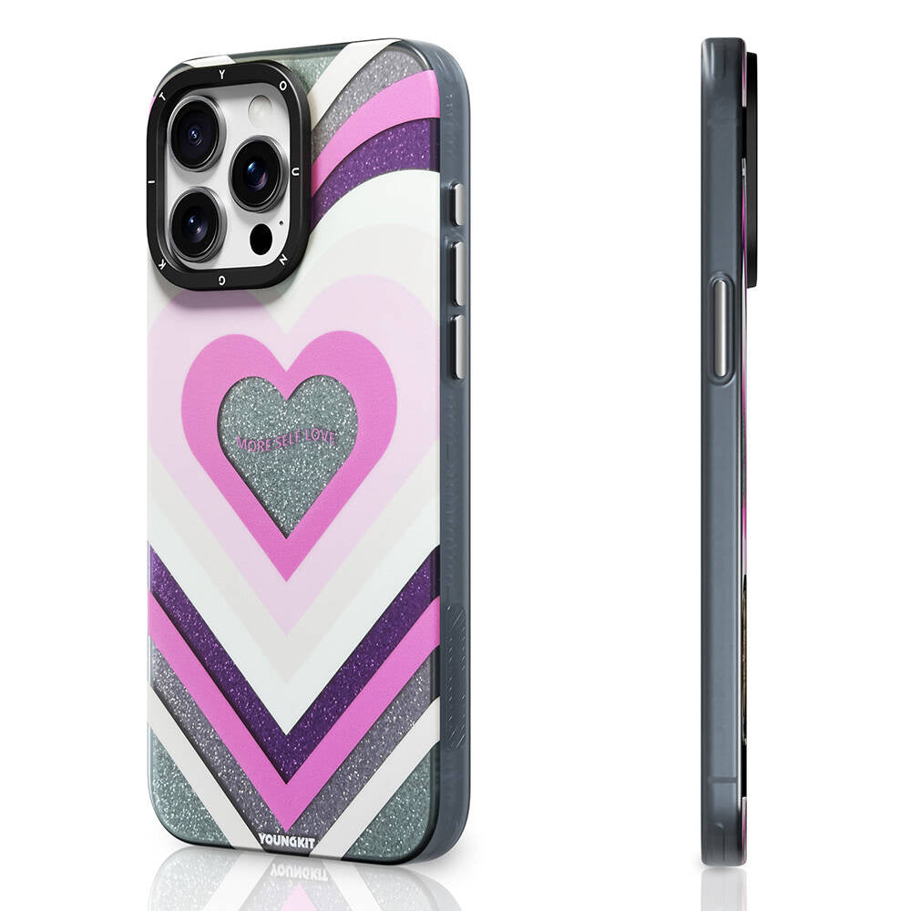 iPhone 14 Pro Kılıf M-safe Şarj Özellikli Youngkit Star Dazzle Serisi Kılıf
