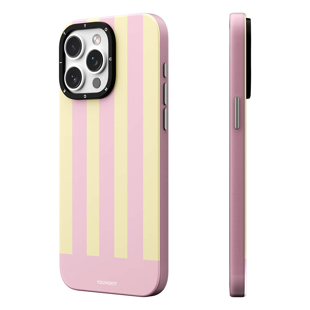 iPhone 14 Pro Kılıf M-safe Şarj Özellikli Youngkit Striped Piano Keys Serisi Kılıf