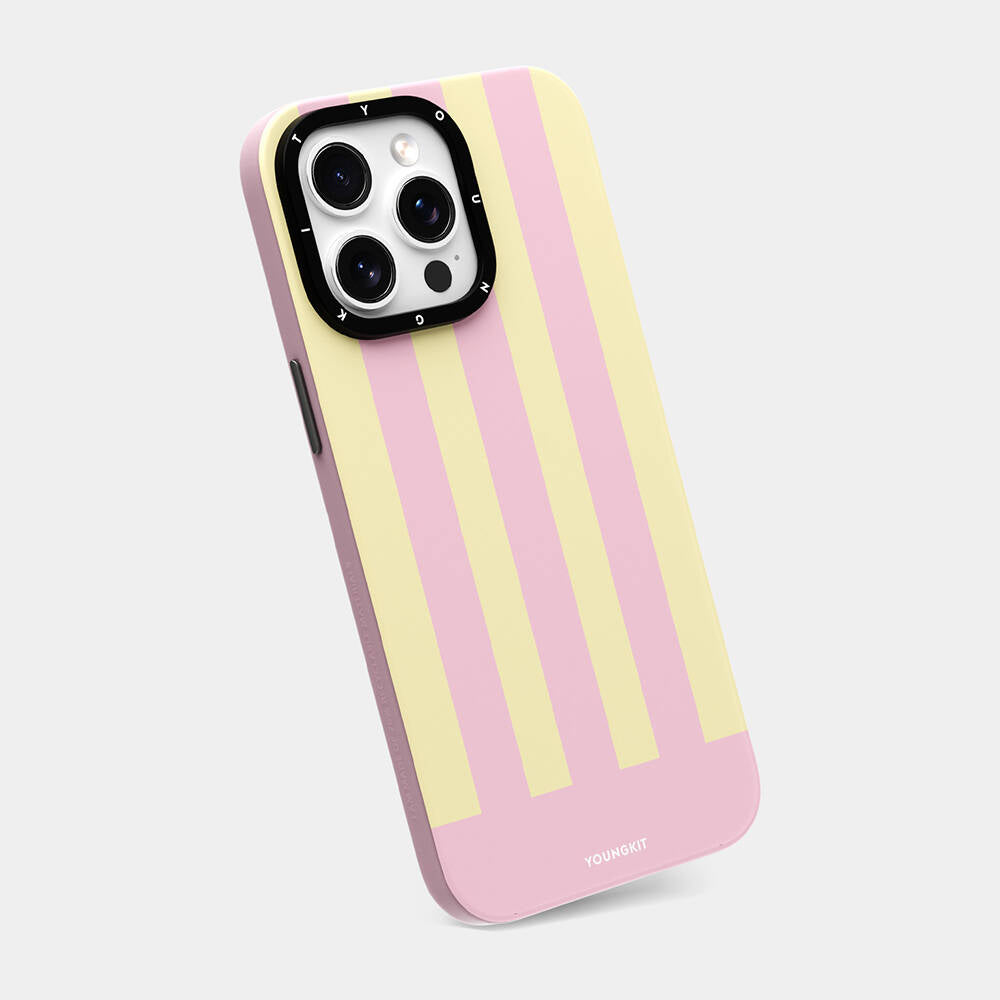 iPhone 14 Pro Kılıf M-safe Şarj Özellikli Youngkit Striped Piano Keys Serisi Kılıf
