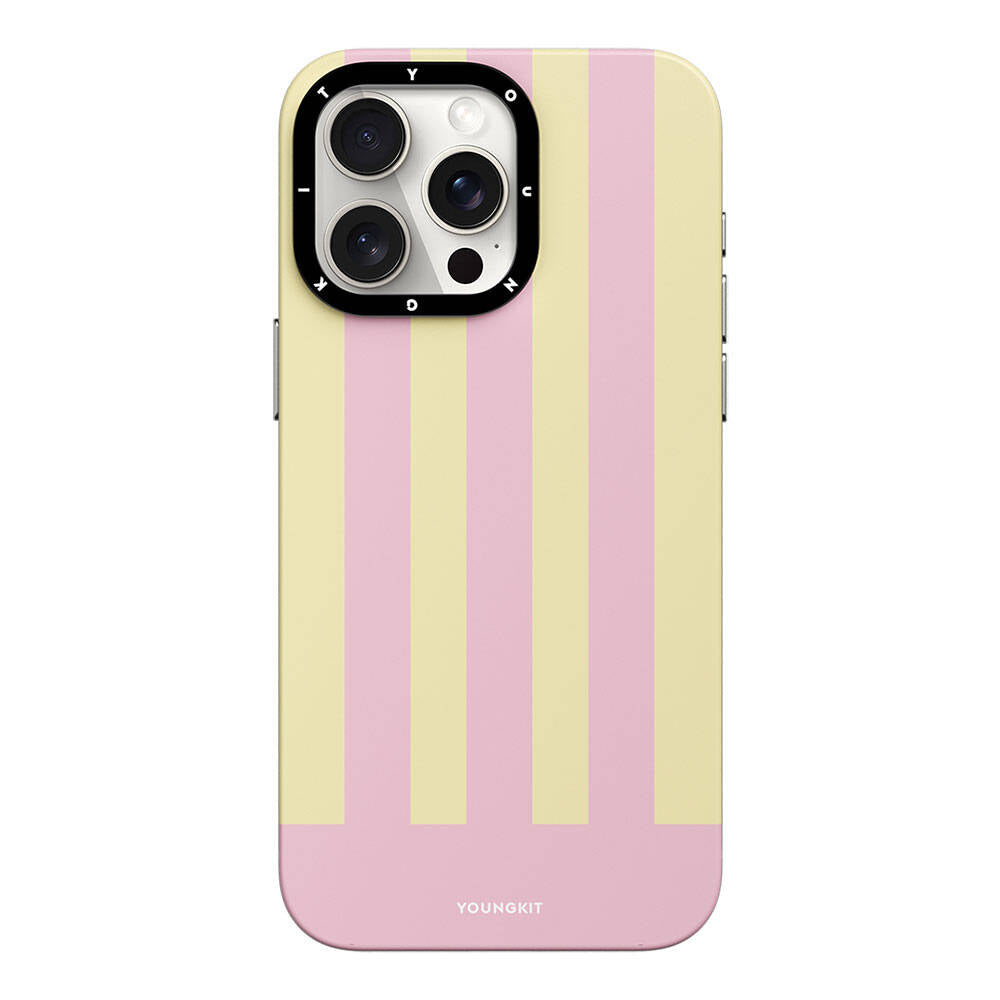 iPhone 14 Pro Kılıf M-safe Şarj Özellikli Youngkit Striped Piano Keys Serisi Kılıf