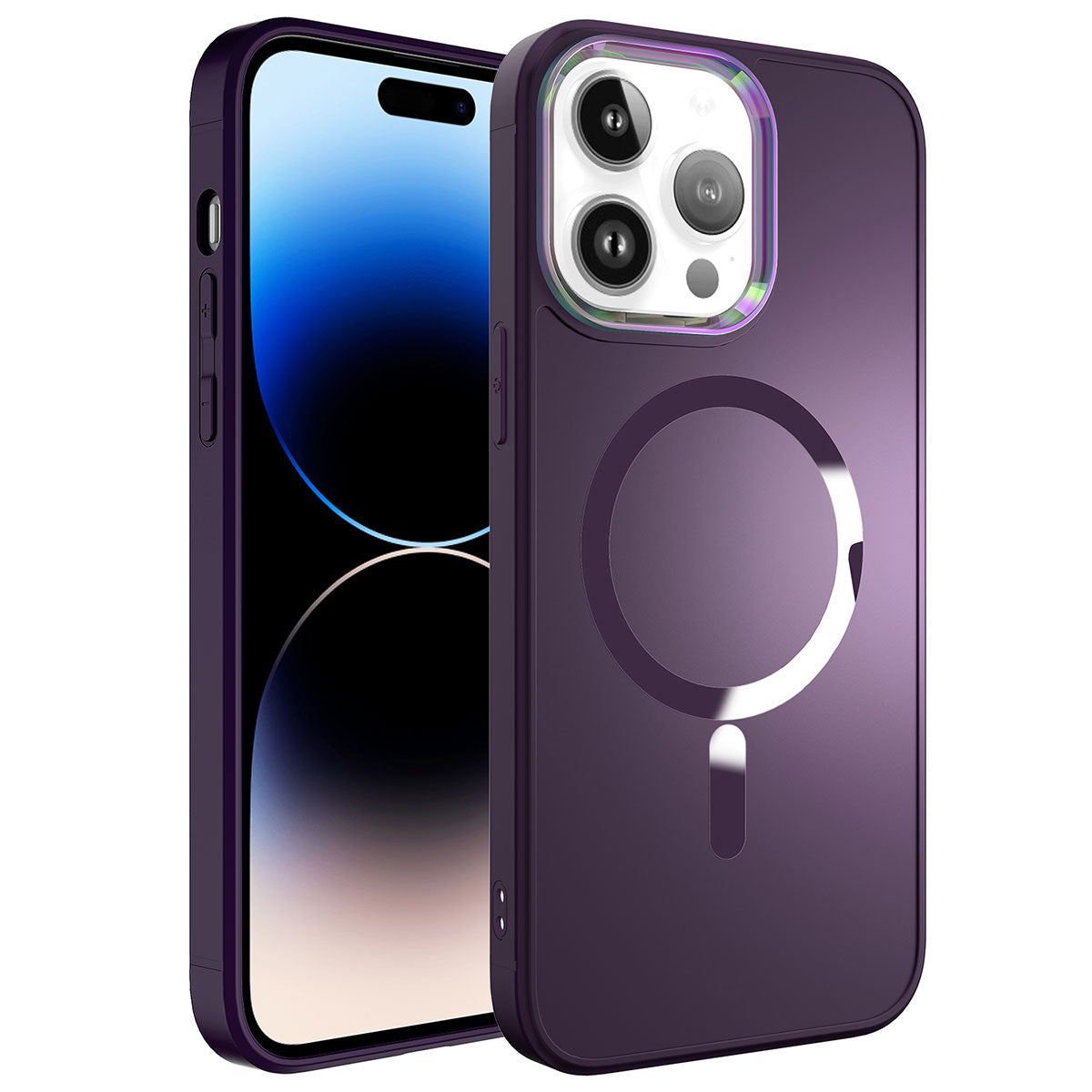 iPhone 14 Pro Kılıf M-safe Wireless Şarj Özellikli Zore Stil Kılıf