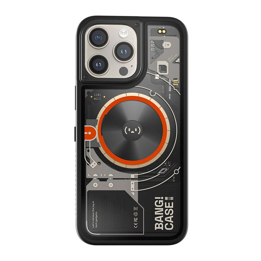 iPhone 14 Pro Kılıf Özelleştirilebilir 3 Fonksiyonlu Bluetooth Bağlantılı Bitmo Lab Bangcase Akıllı M-safe Kılıf