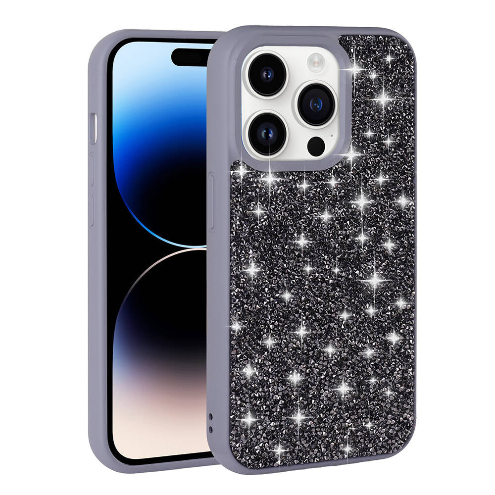 iPhone 14 Pro Kılıf Parlak Taşlı Tasarım Zore Pırlanta Kılıf
