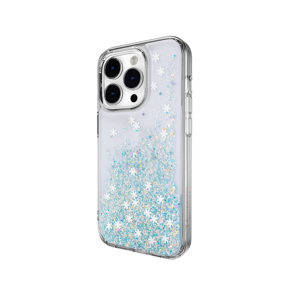 iPhone 14 Pro Kılıf Parlayan Simli Şeffaf Lisanslı Switcheasy Starfield Kılıf