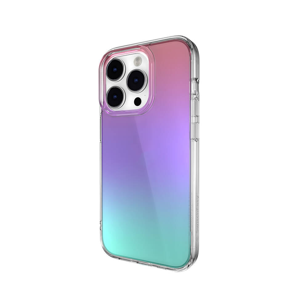iPhone 14 Pro Kılıf Renk Geçişli Kenarları Şeffaf Tasarımlı Lisanslı Switcheasy Crush Plus Kılıf