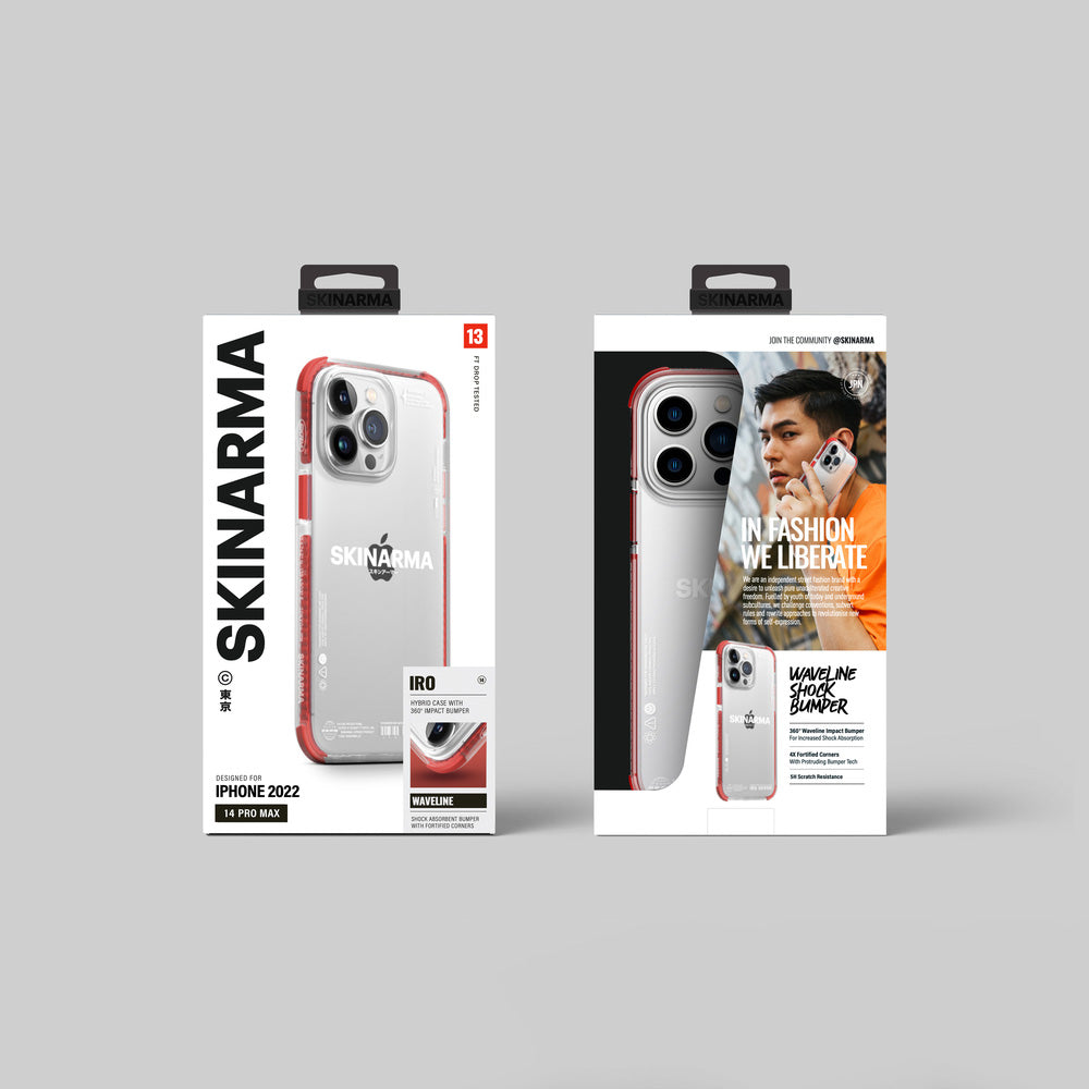 iPhone 14 Pro Kılıf SkinArma Şeffaf Airbag Tasarımlı Iro Kılıf