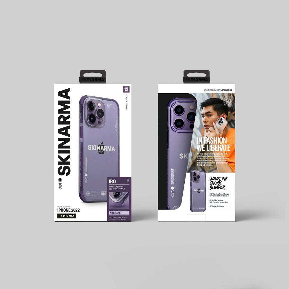 iPhone 14 Pro Kılıf SkinArma Şeffaf Airbag Tasarımlı Iro Kılıf