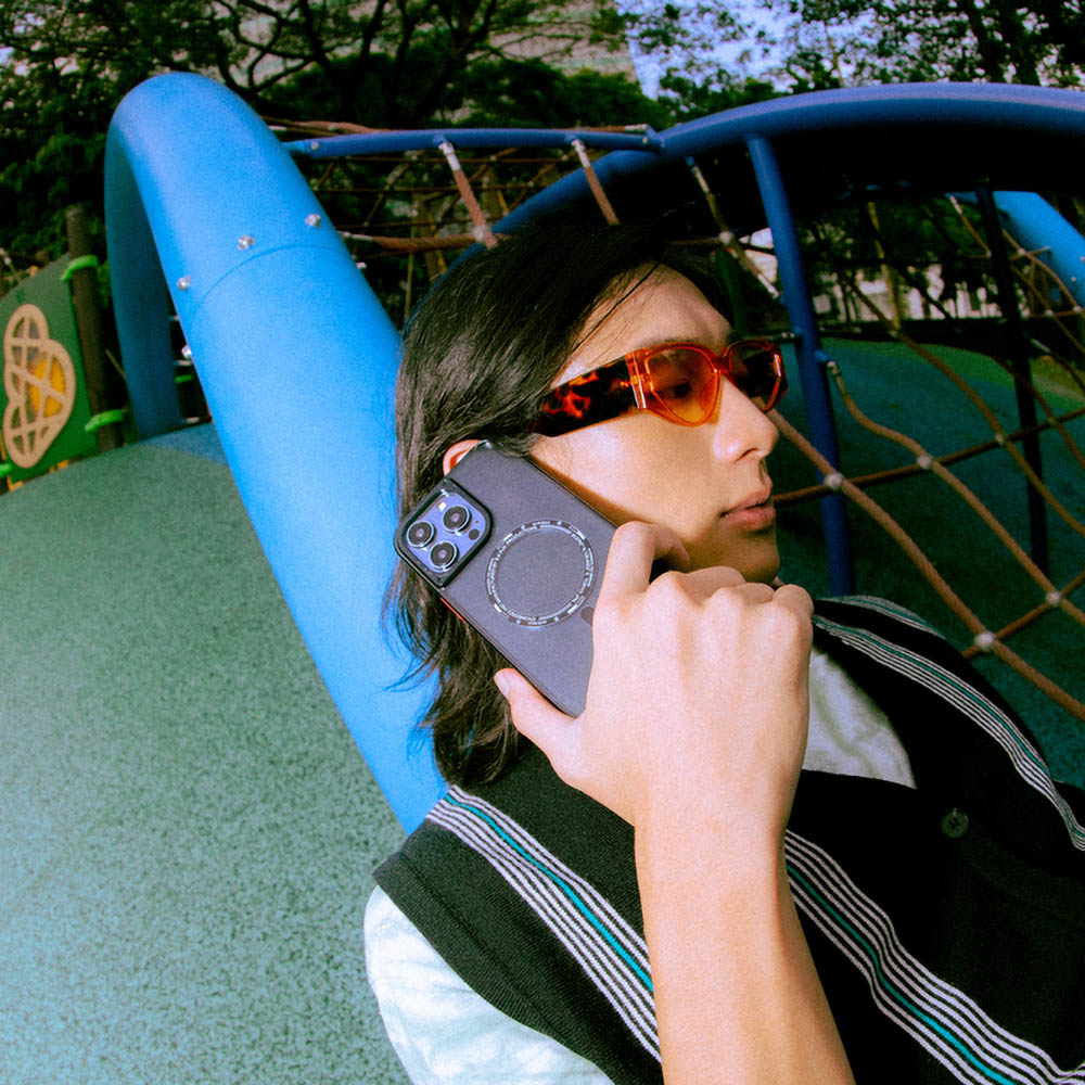 iPhone 14 Pro Kılıf SkinArma Şeffaf Airbag Tasarımlı M-safe Şarj Özellikli Saido Kılıf