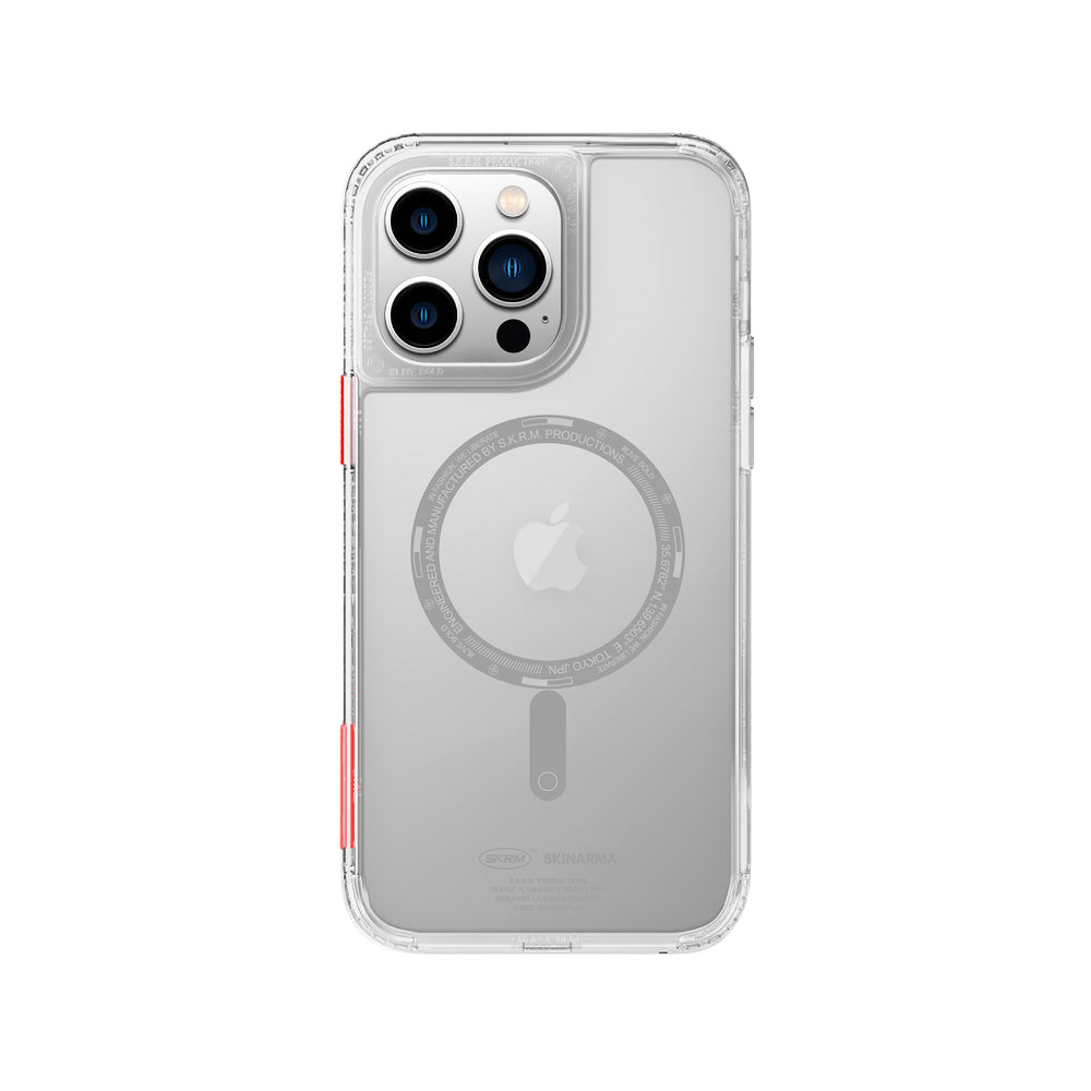 iPhone 14 Pro Kılıf SkinArma Şeffaf Airbag Tasarımlı M-safe Şarj Özellikli Saido Kılıf