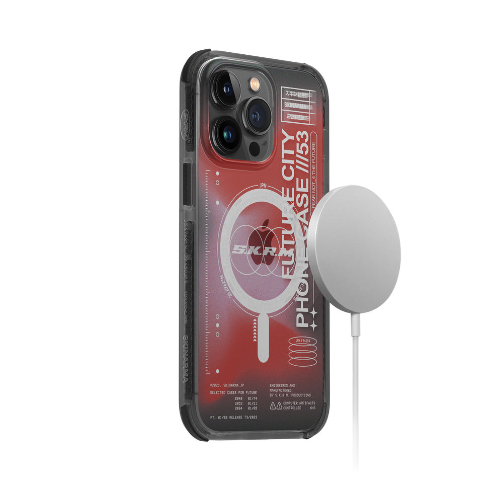 iPhone 14 Pro Kılıf SkinArma Şeffaf Airbag Tasarımlı M-safe Şarj Özellikli Shorai Kılıf