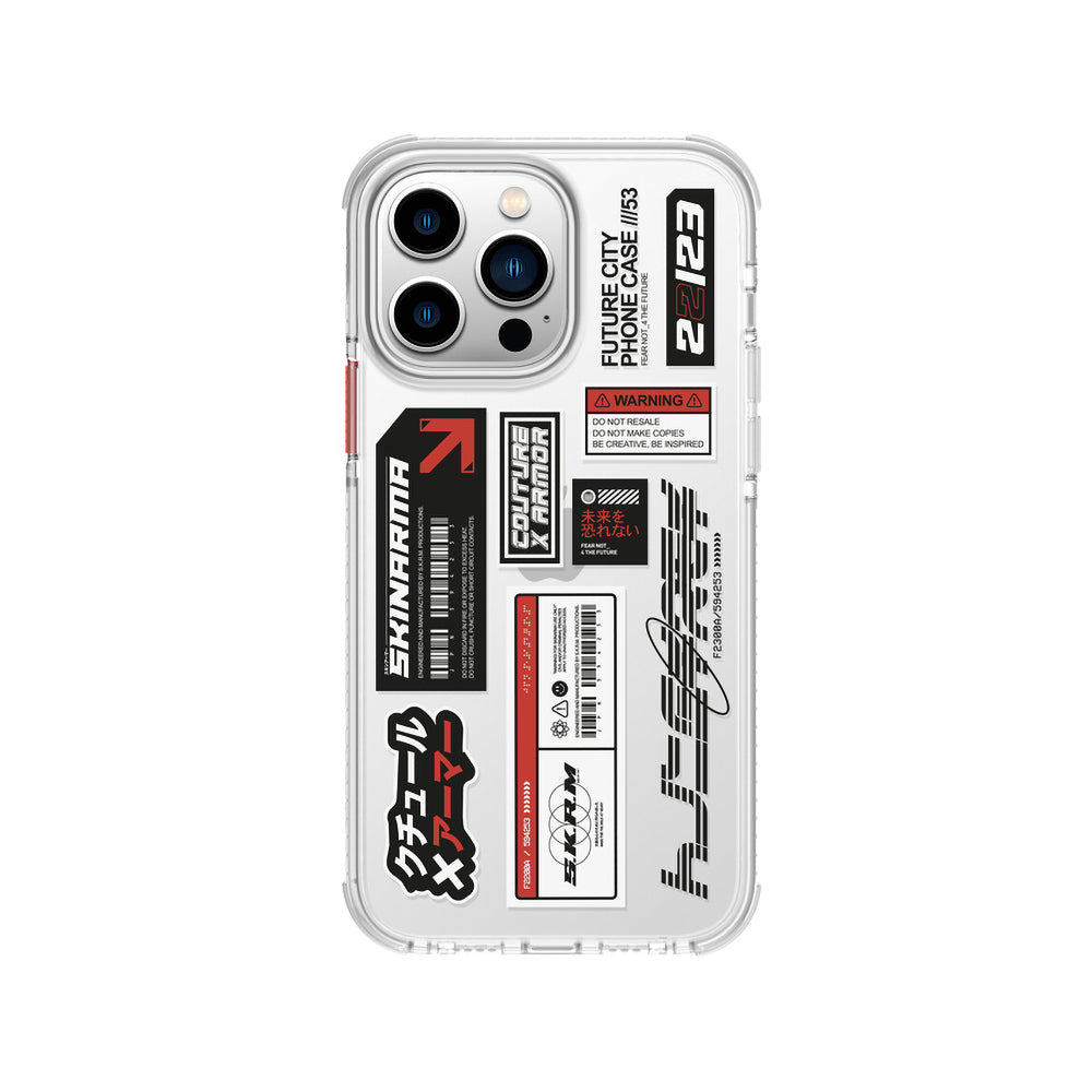 iPhone 14 Pro Kılıf SkinArma Şeffaf Desenli Airbag Tasarımlı Taito Kılıf