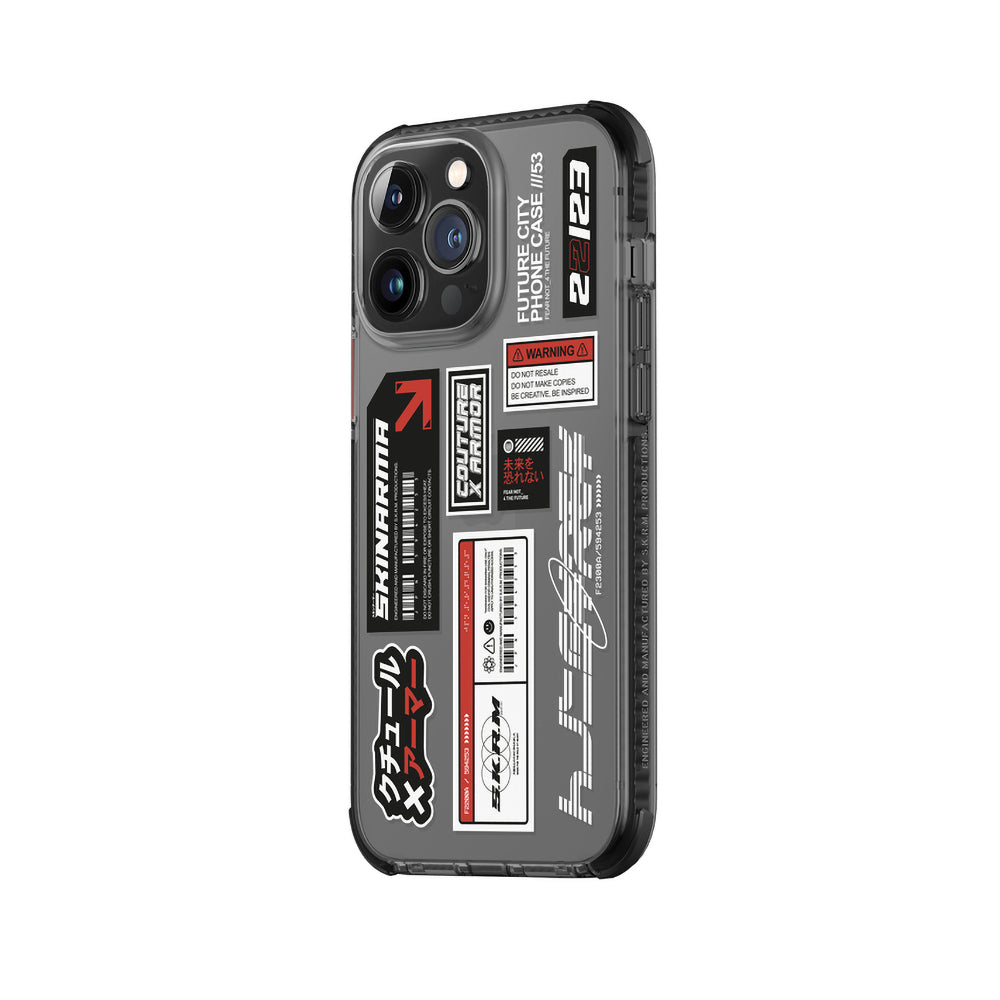 iPhone 14 Pro Kılıf SkinArma Şeffaf Desenli Airbag Tasarımlı Taito Kılıf