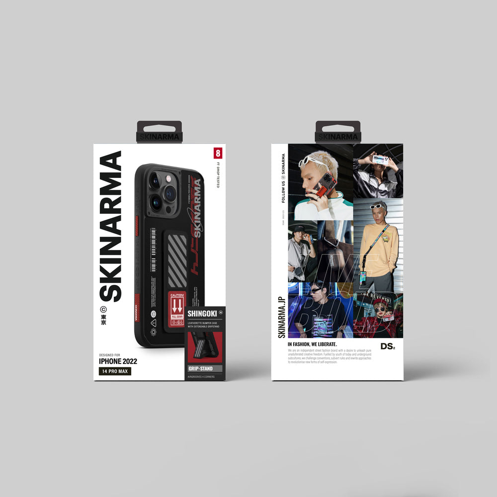 iPhone 14 Pro Kılıf SkinArma Standlı Deri Görünümlü Shingoki Kılıf