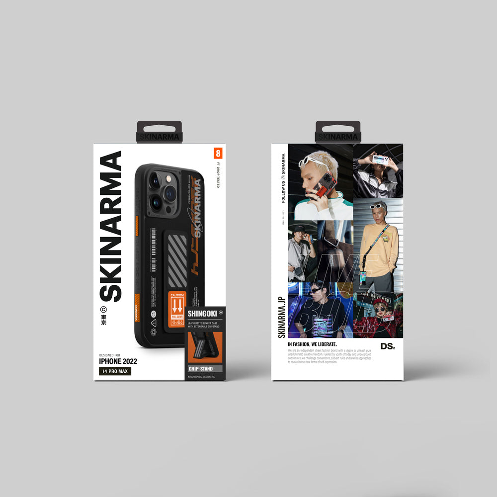 iPhone 14 Pro Kılıf SkinArma Standlı Deri Görünümlü Shingoki Kılıf