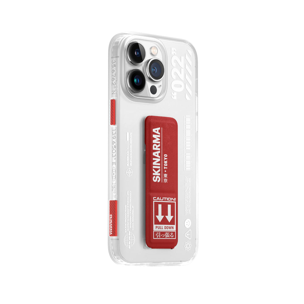 iPhone 14 Pro Kılıf SkinArma Standlı Şeffaf Tasarımlı Taihi Sora Kılıf