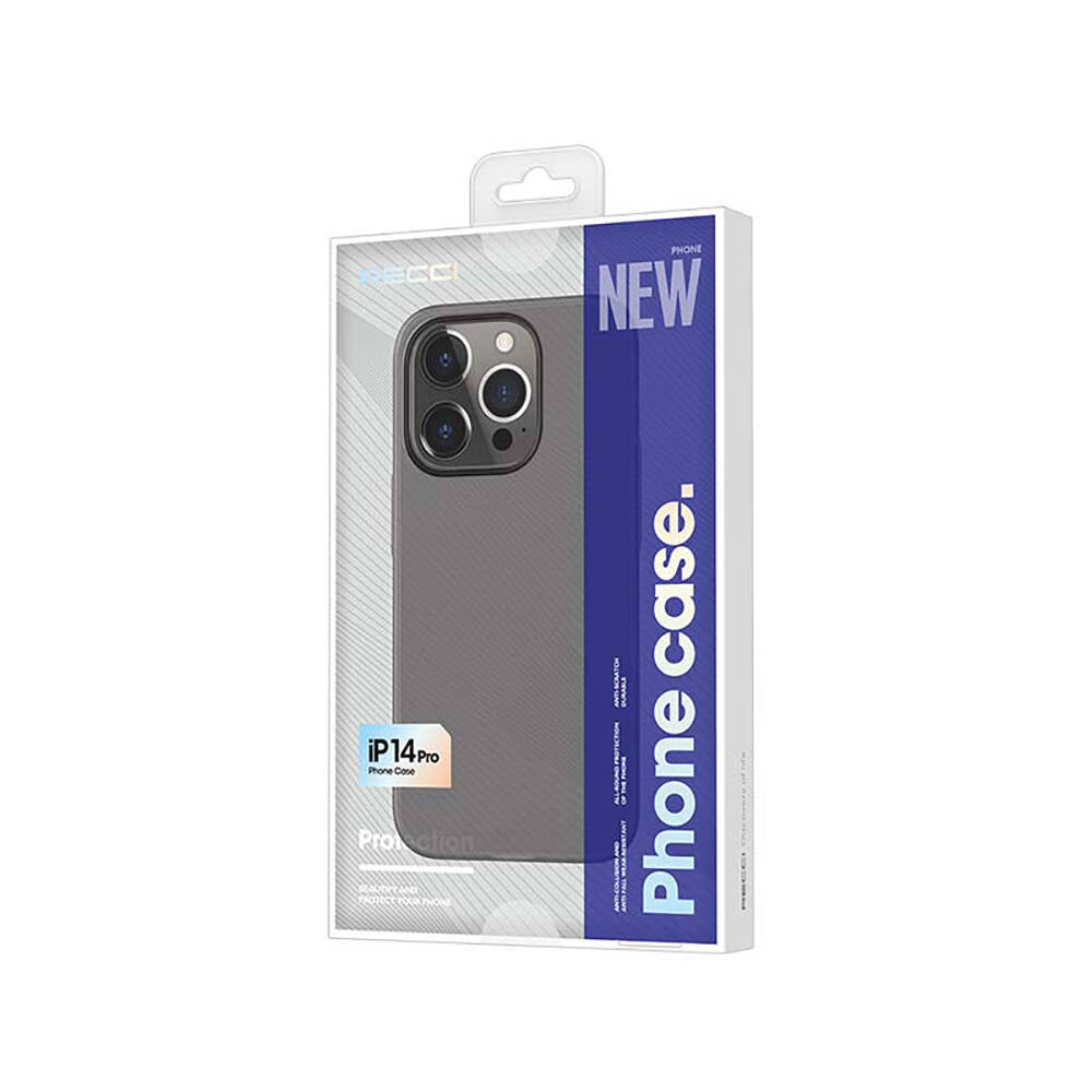 iPhone 14 Pro Kılıf Ultra İnce Mat PC Arka Yüzey Recci Elite Serisi Kılıf