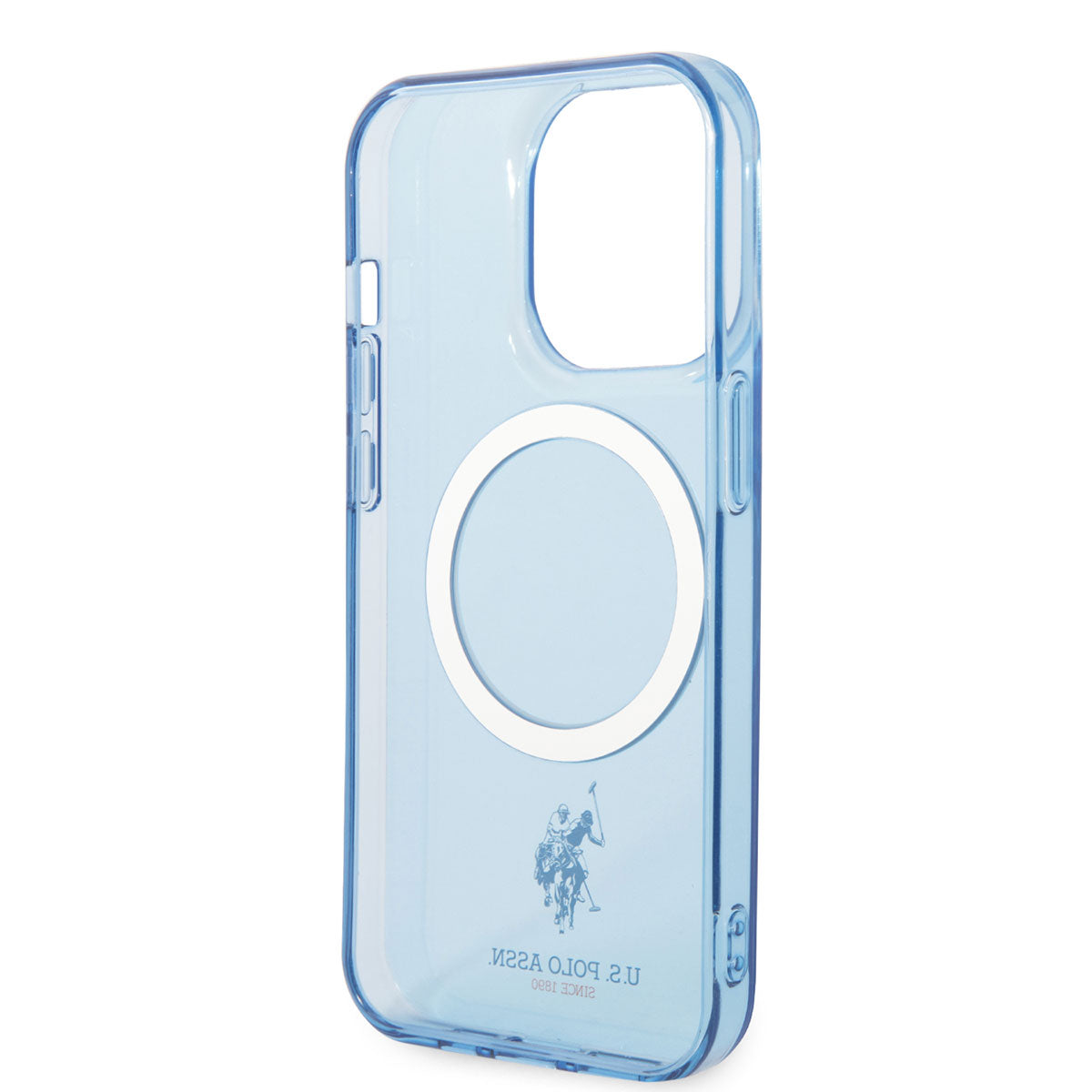 iPhone 14 Pro Kılıf U.S. POLO ASSN. M-safe Şarj Özellikli Transparan Tasarım Kılıf