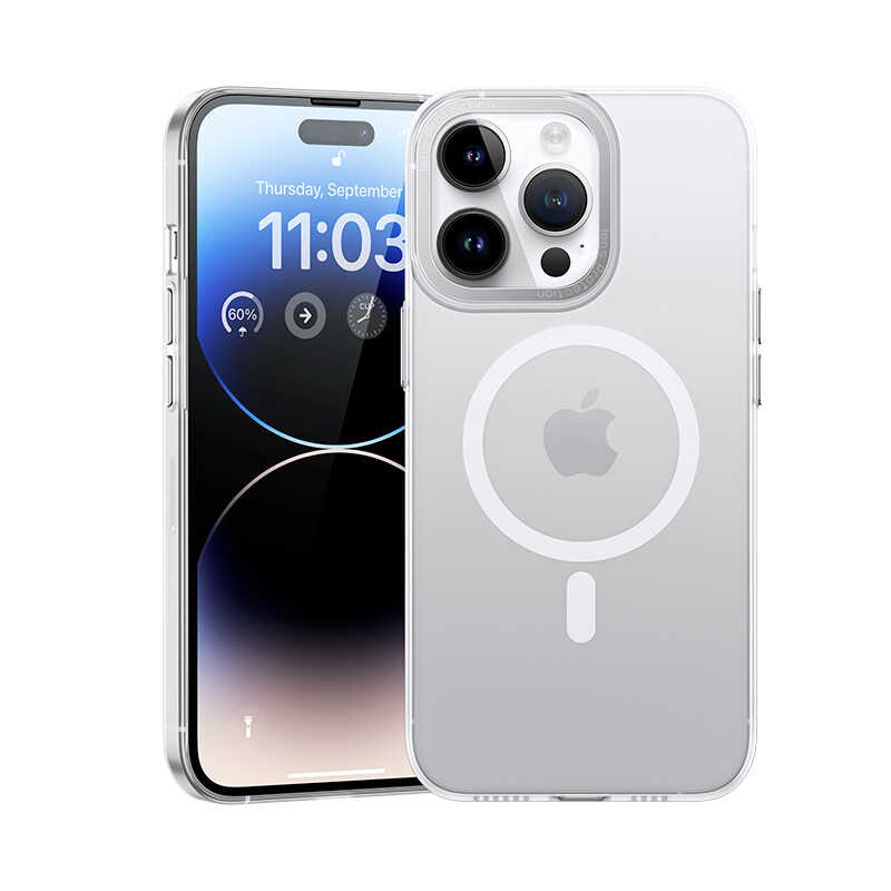 iPhone 14 Pro Kılıf Wireless Şarj Destekli Benks Magnetik Haze Kılıf
