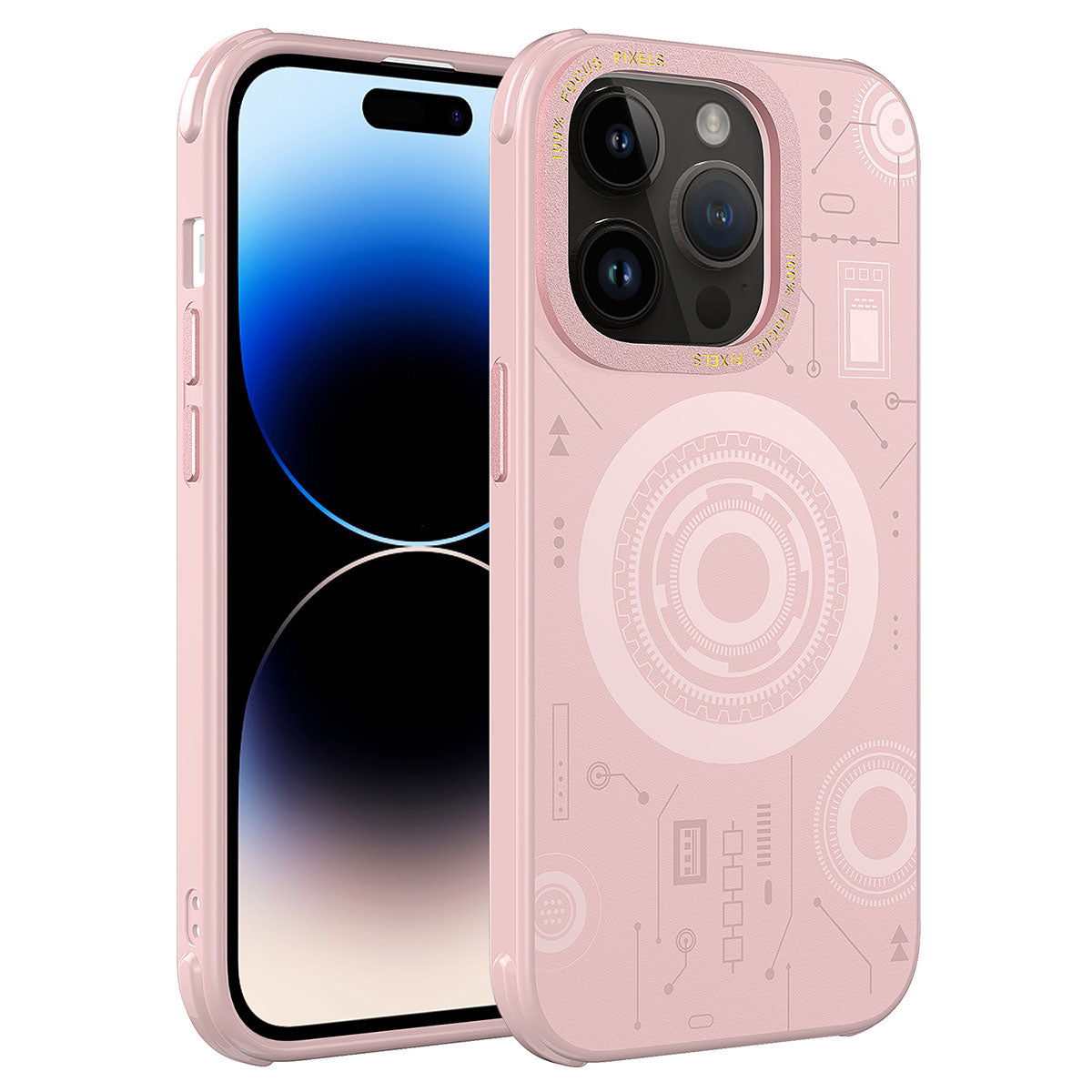 iPhone 14 Pro Kılıf Zore Wireless Şarj Özellikli Desenli Hot Kılıf