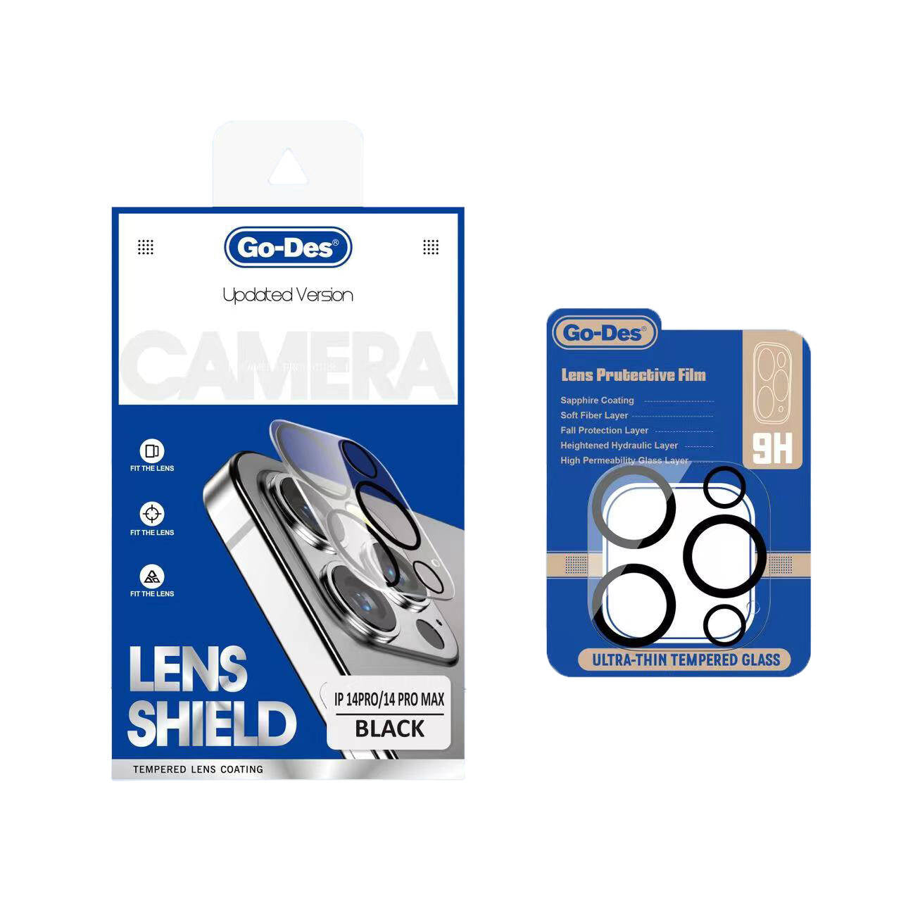 iPhone 14 Pro Max Go Des Lens Shield CL-14 Kamera Lens Koruyucu