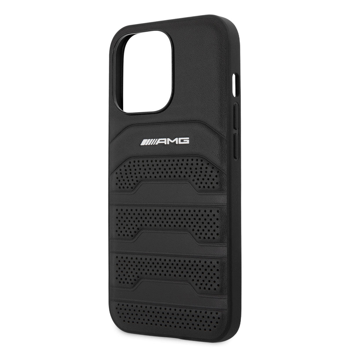 iPhone 14 Pro Max Kılıf AMG Leather Deri Çizgili Kabartmalı Dizayn Kılıf