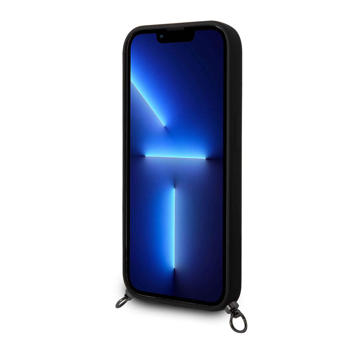 iPhone 14 Pro Max Kılıf AMG Liquid Silikon Strap Telefon Askılı Grafik Dizayn Kılıf