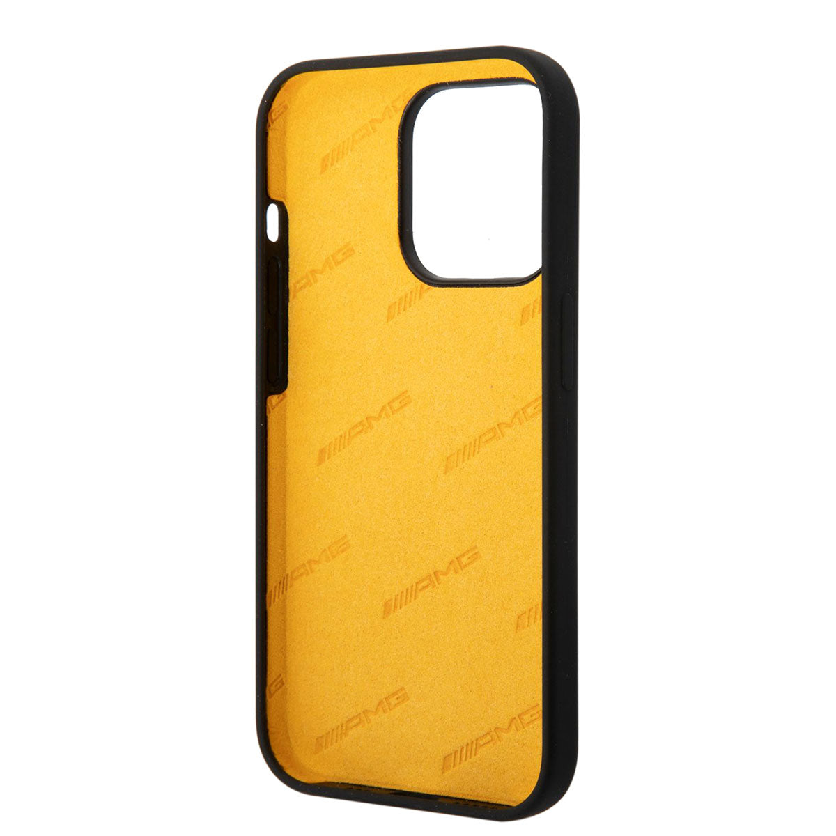 iPhone 14 Pro Max Kılıf AMG Silikon Büyük Sarı Logo Dizayn Kılıf
