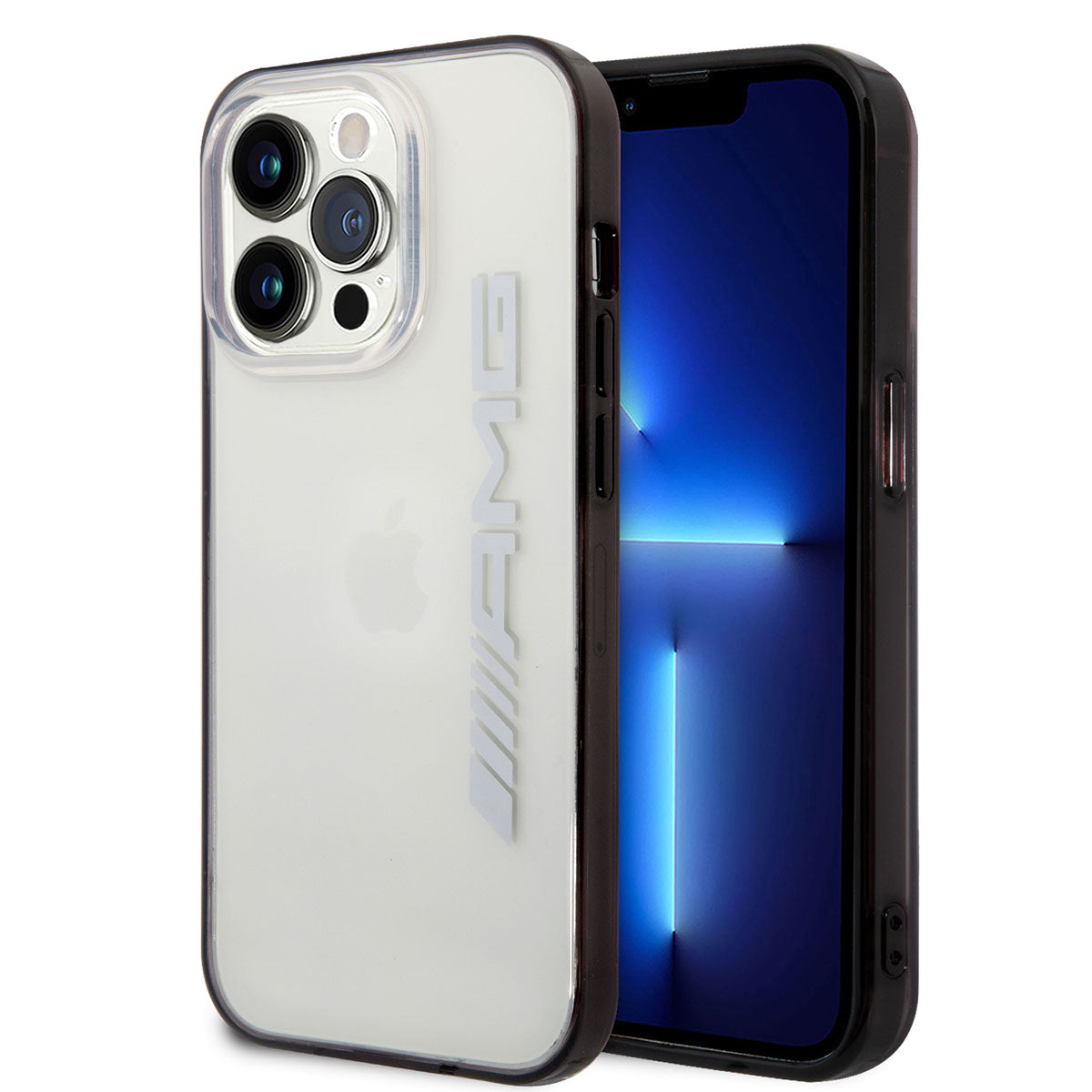 iPhone 14 Pro Max Kılıf AMG Transparan Siyah Çerçeve Dizayn Kılıf