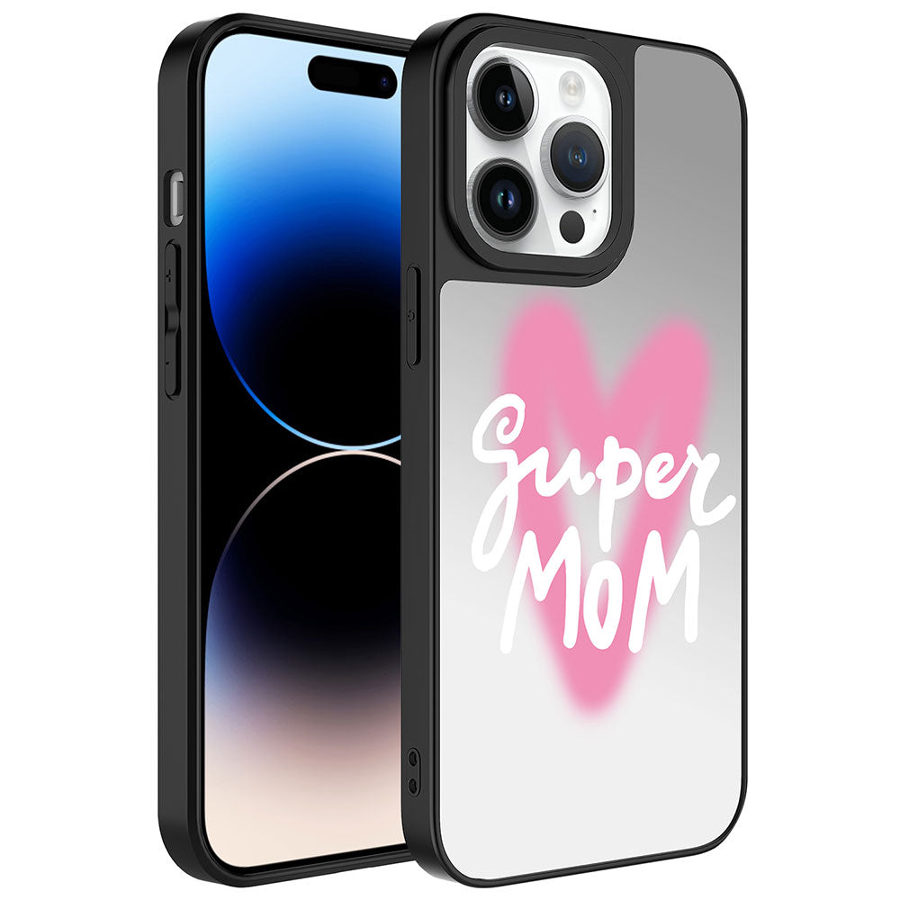 iPhone 14 Pro Max Kılıf Aynalı Desenli Kamera Korumalı Parlak Zore Mirror Kılıf