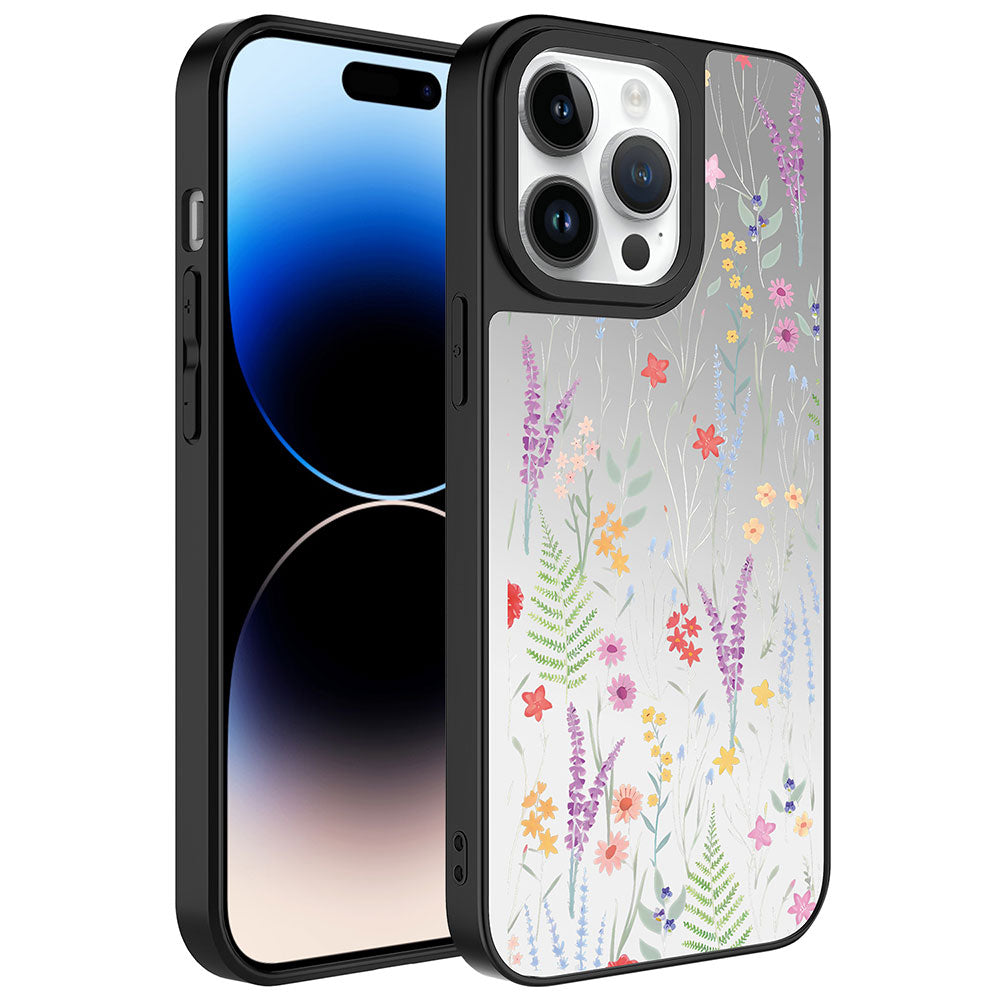 iPhone 14 Pro Max Kılıf Aynalı Desenli Kamera Korumalı Parlak Zore Mirror Kılıf