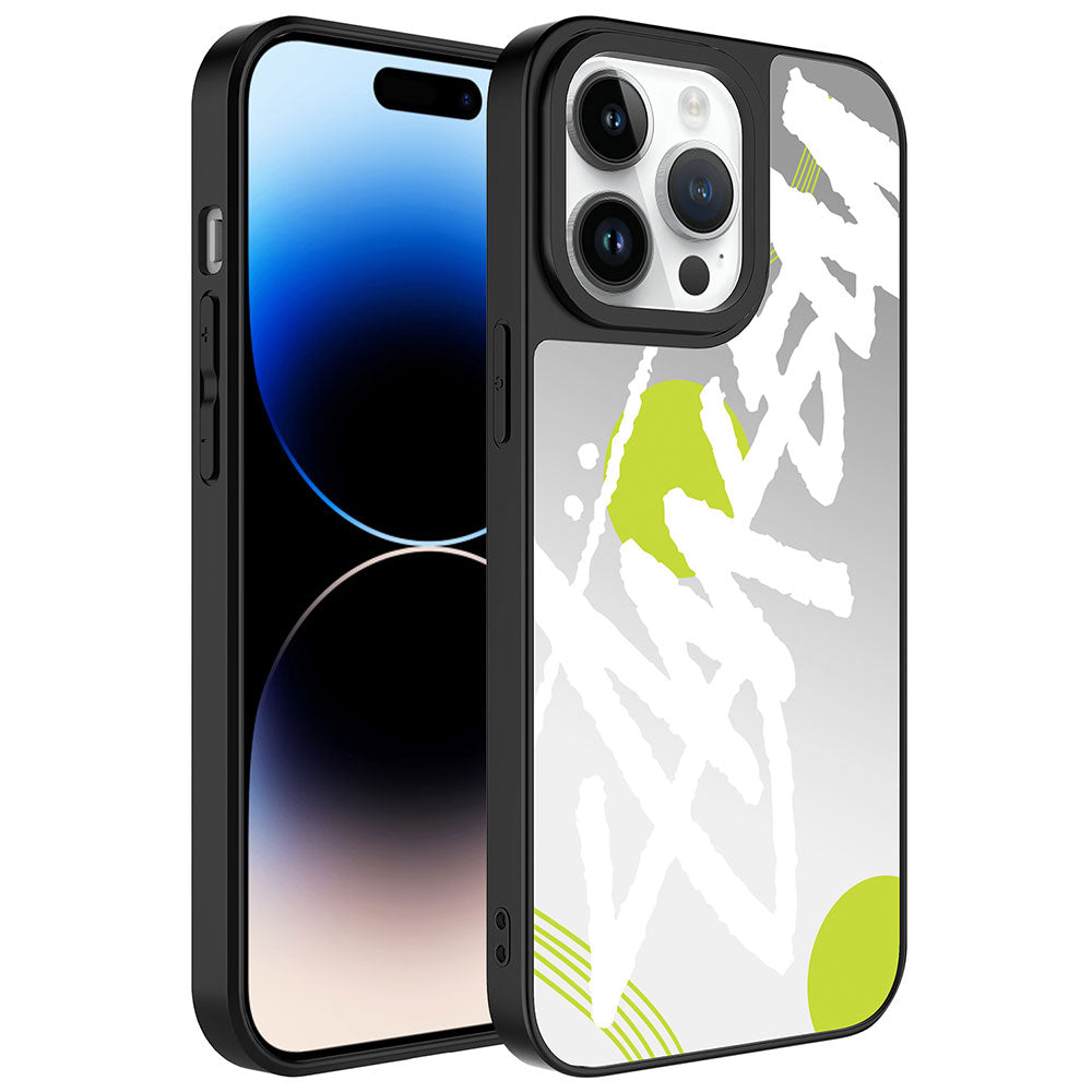 iPhone 14 Pro Max Kılıf Aynalı Desenli Kamera Korumalı Parlak Zore Mirror Kılıf