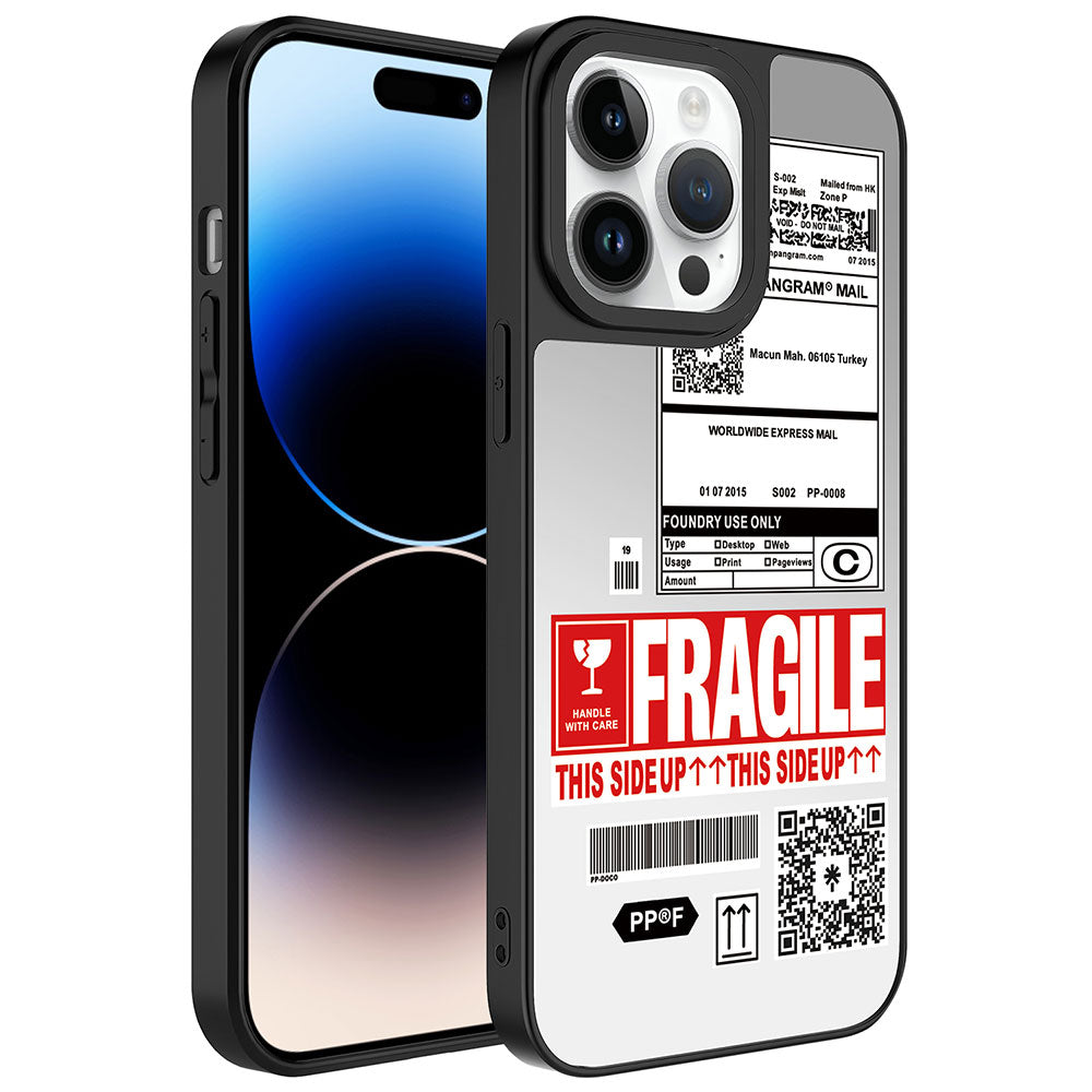 iPhone 14 Pro Max Kılıf Aynalı Desenli Kamera Korumalı Parlak Zore Mirror Kılıf