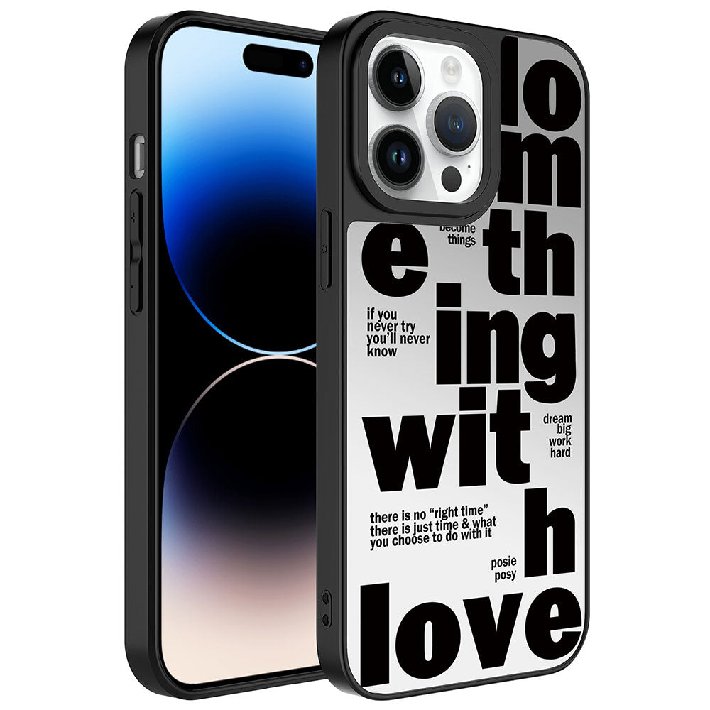iPhone 14 Pro Max Kılıf Aynalı Desenli Kamera Korumalı Parlak Zore Mirror Kılıf